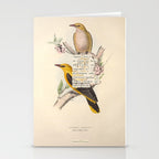 Bird Divinations: Golden Oriole (about: almanacofbirds.org) Stationery Card Gallery Image 2