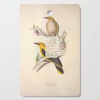 Bird Divinations: Golden Oriole (about: almanacofbirds.org) Cutting Board Gallery Image 1
