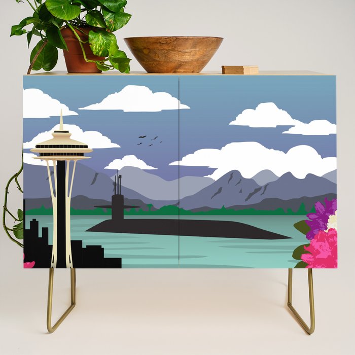 Bangor, WA - Submarine Homeport Credenza Gallery Image 1