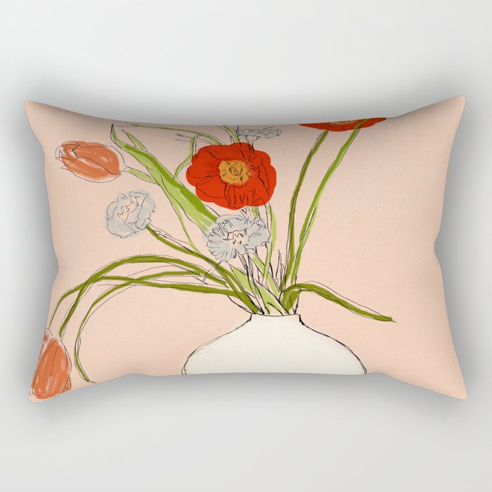 Spring Bouquet Uplifting Rectangular Pillow Gallery Image 2