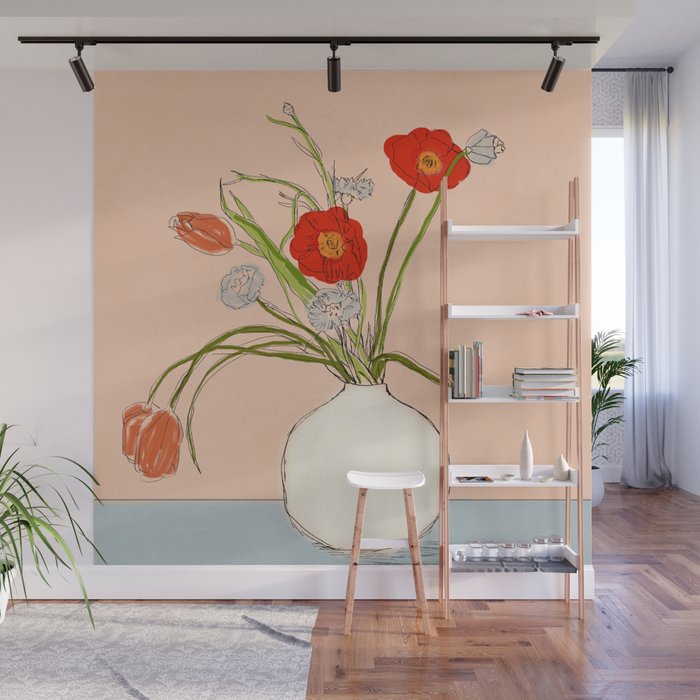 Spring Bouquet Uplifting Wall Mural Gallery Image 1