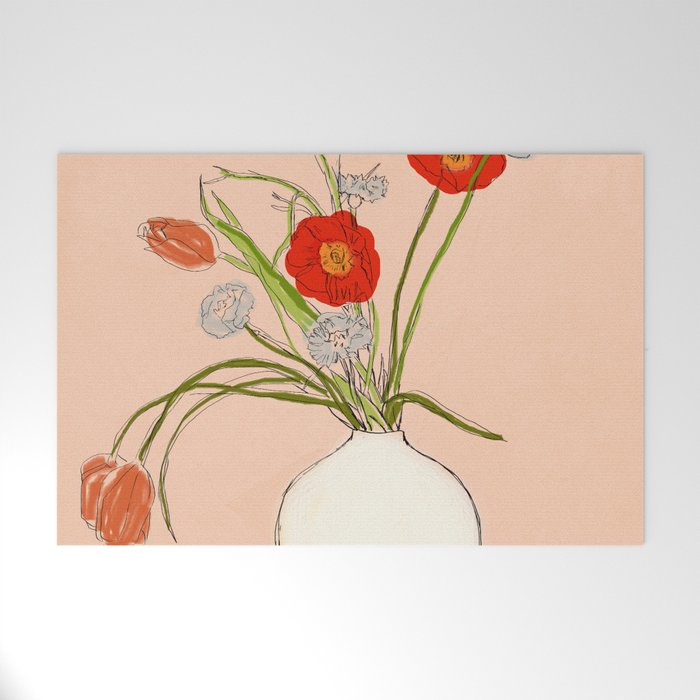 Spring Bouquet Uplifting Welcome Mat Gallery Image 1