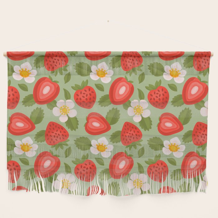 Strawberry Pattern - Amalfi Coast Cocktails Wall Hanging Gallery Image 1