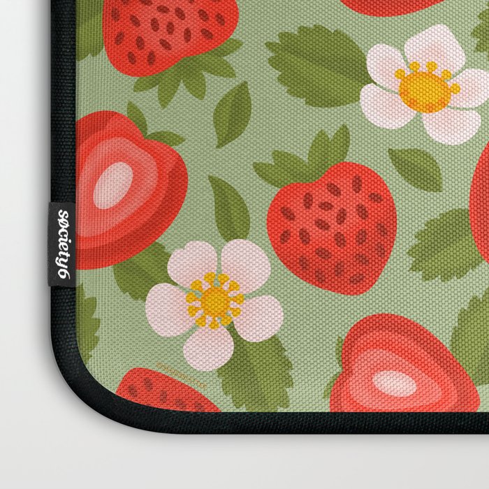 Strawberry Pattern - Amalfi Coast Cocktails Laptop Sleeve Gallery Image 3