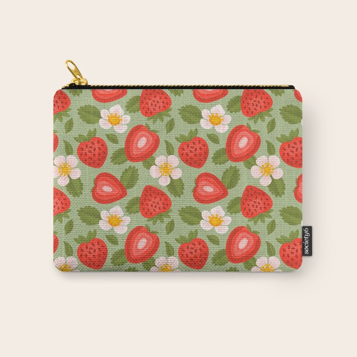 Strawberry Pattern - Amalfi Coast Cocktails Carry All Pouch Gallery Image 1