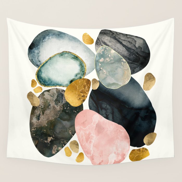 Pebble Abstract Wall Tapestry Gallery Image 1