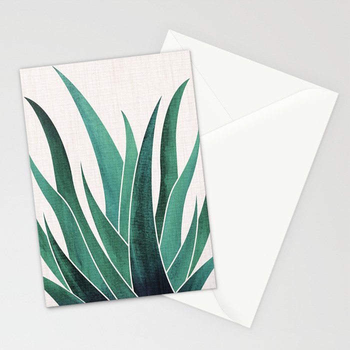 Desert Agave Botanical Drawing Stationery Card Gallery Image 2