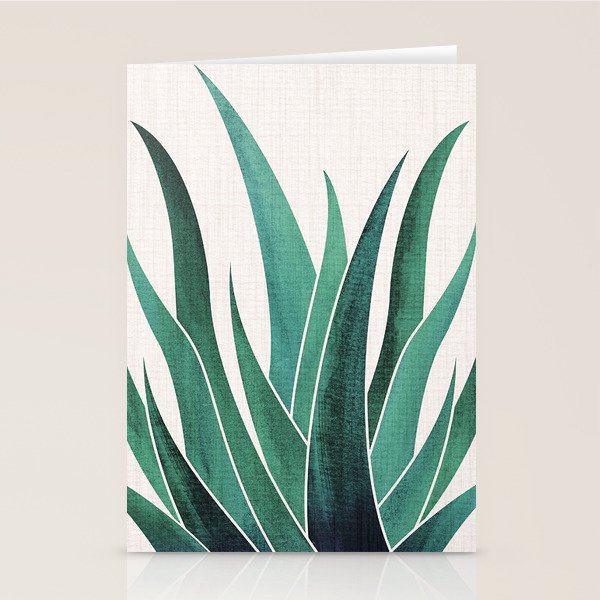 Desert Agave Botanical Drawing Stationery Card Gallery Image 2
