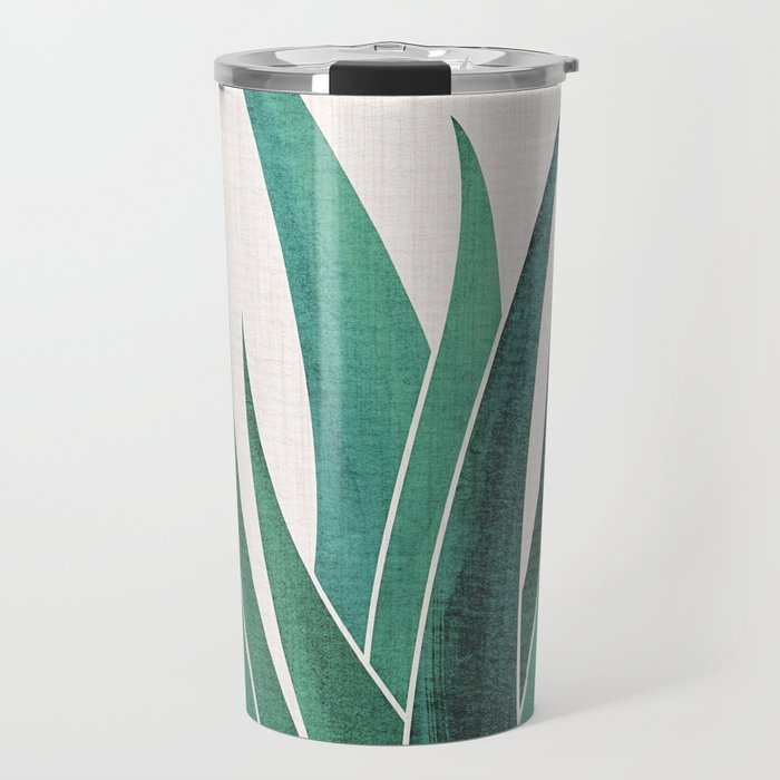 Desert Agave Botanical Drawing Travel Mug Gallery Image 1