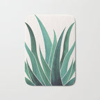 Desert Agave Botanical Drawing Bath Mat Gallery Image 1