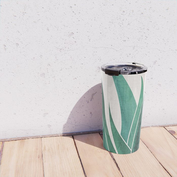 Desert Agave Botanical Drawing Travel Mug Gallery Image 4