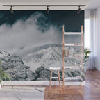 Winter Mountain Landscape Wall Mural Gallery Image 1