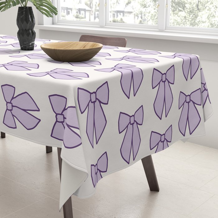 Lavender Bows Coquette Tablecloth Gallery Image 3