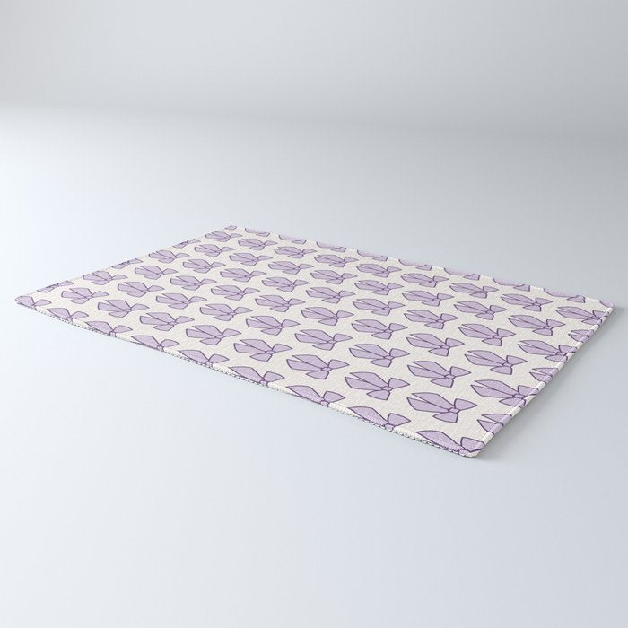 Lavender Bows Coquette Rug Gallery Image 3