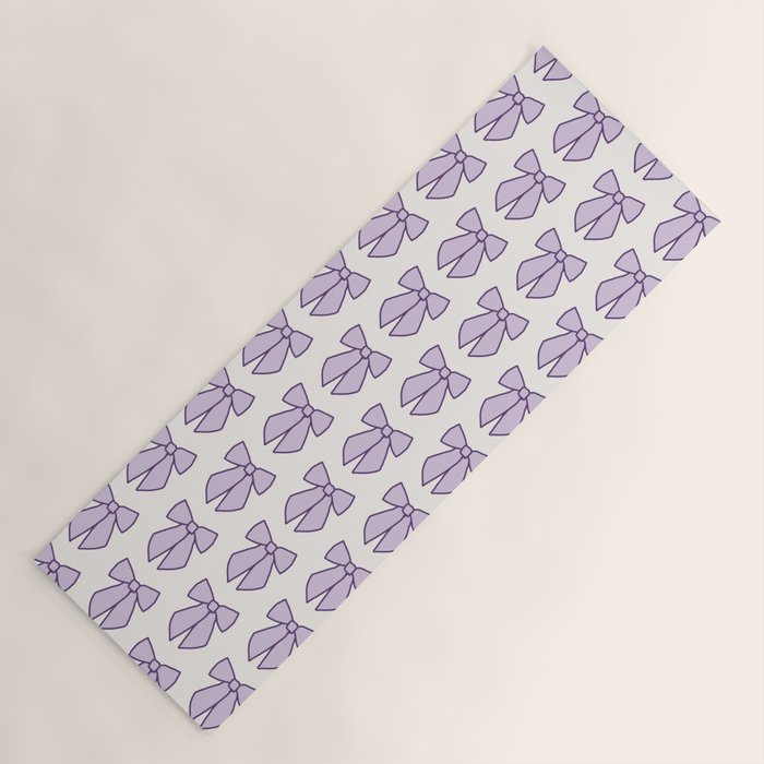 Lavender Bows Coquette Yoga Mat Gallery Image 1