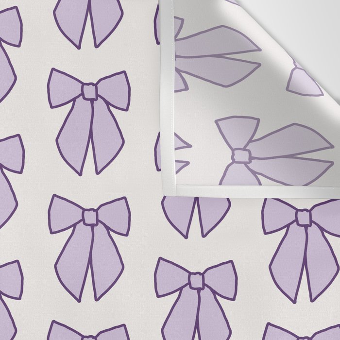 Lavender Bows Coquette Wall Tapestry Gallery Image 3