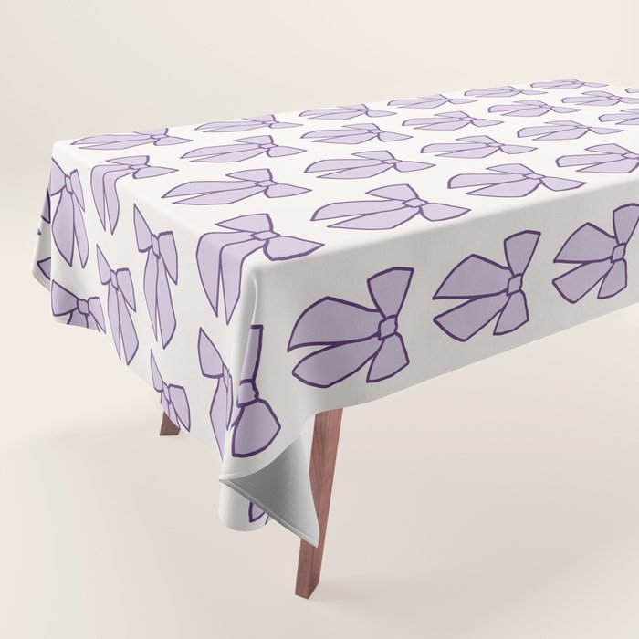 Lavender Bows Coquette Tablecloth Gallery Image 1