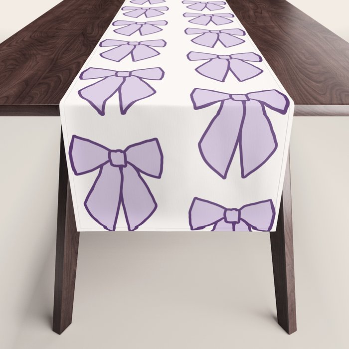 Lavender Bows Coquette Table Runner Gallery Image 1