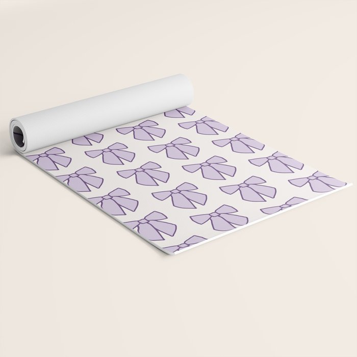 Lavender Bows Coquette Yoga Mat Gallery Image 2