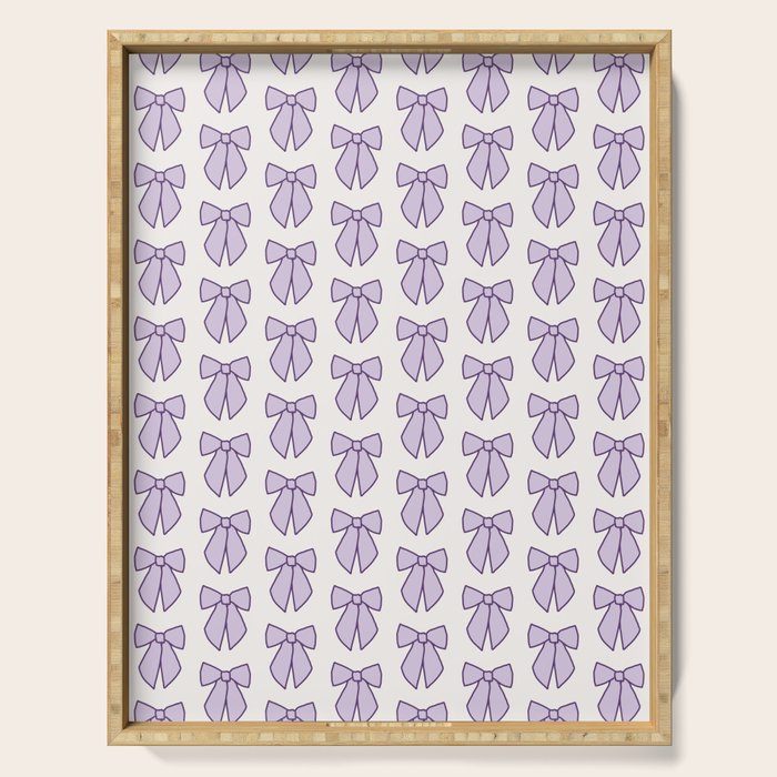 Lavender Bows Coquette Serving Tray Gallery Image 1