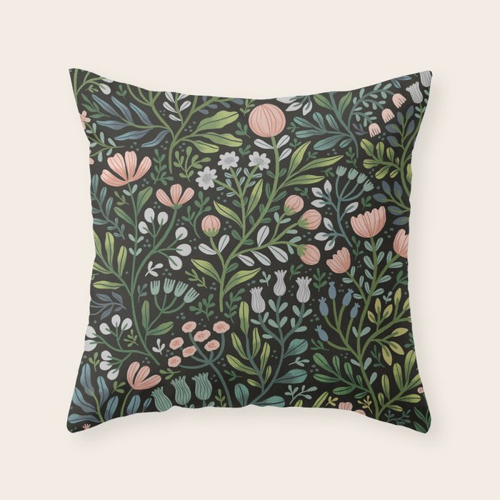 Month of June ~ dark Throw Pillow Gallery Image 1