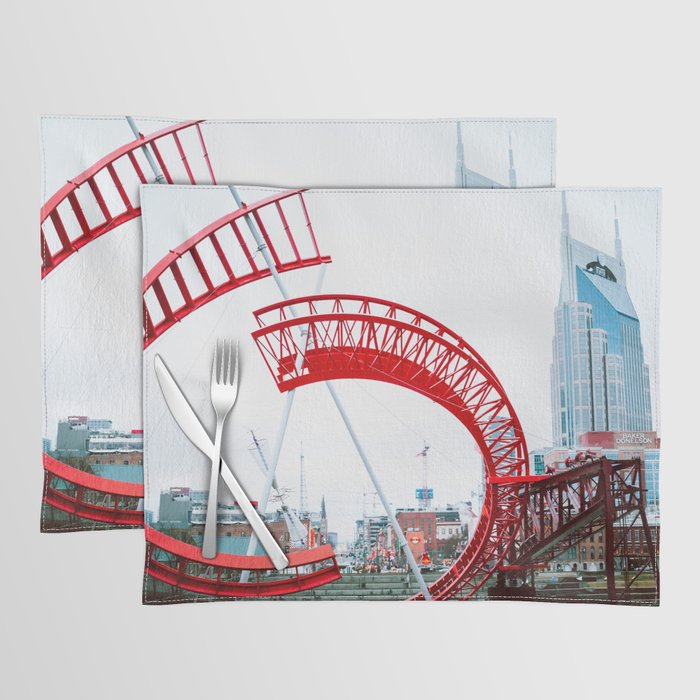 Riverfront Nashville Tennessee Photography Placemat Gallery Image 1
