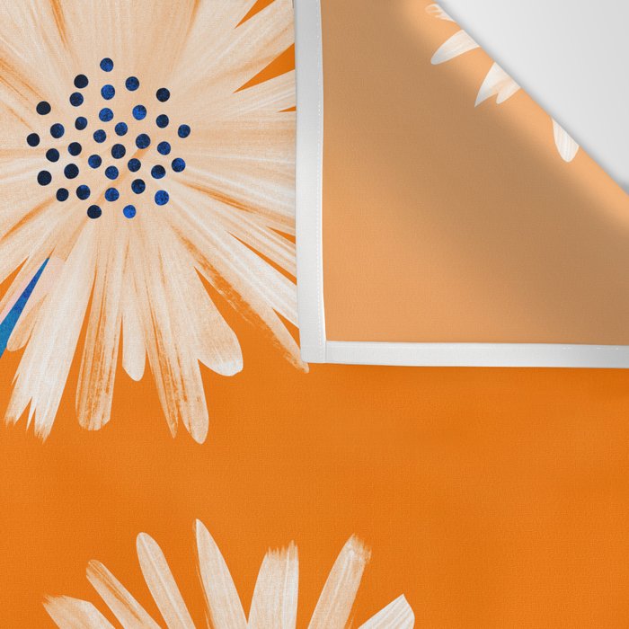Moroccan Daisies Still Life Wall Tapestry Gallery Image 3