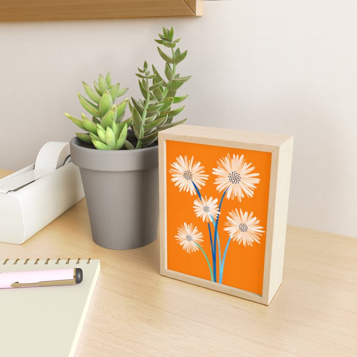 Moroccan Daisies Still Life Mini Art Print Gallery Image 2