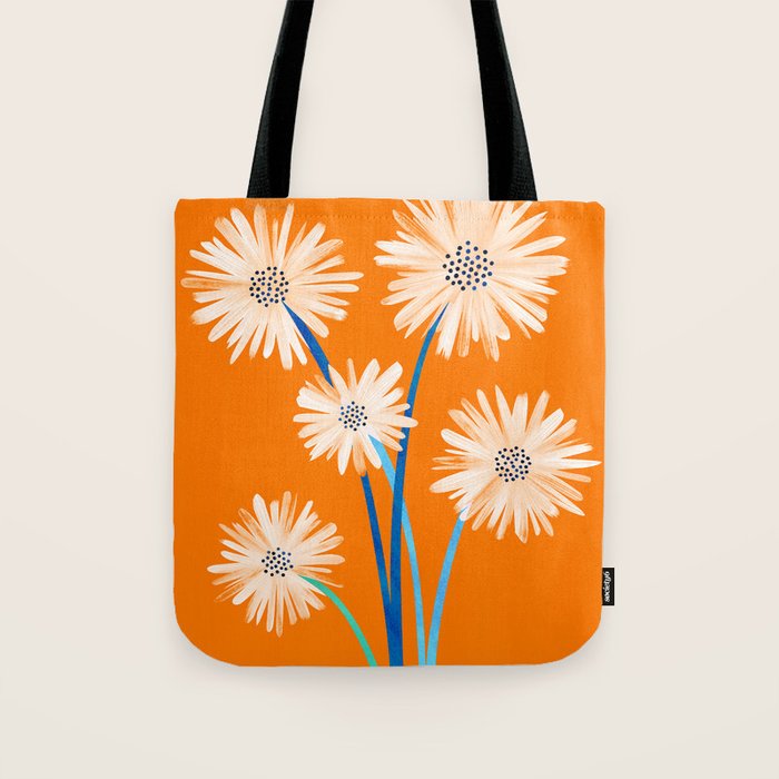 Moroccan Daisies Still Life Tote Bag Gallery Image 1
