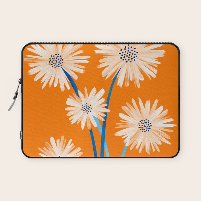 Moroccan Daisies Still Life Laptop Sleeve Gallery Image 1