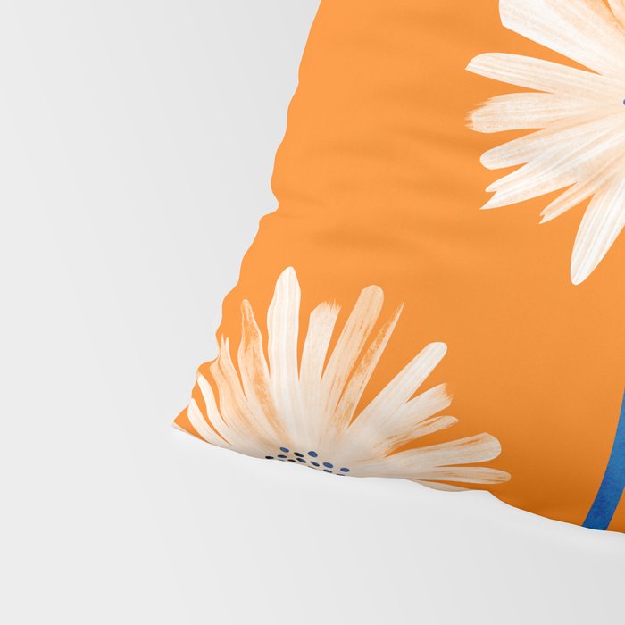 Moroccan Daisies Still Life Pillow Sham Gallery Image 4