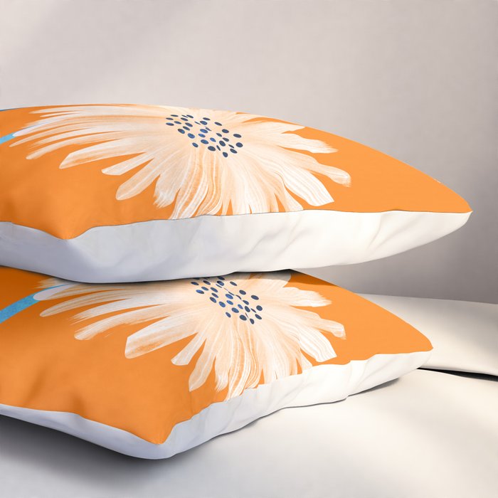 Moroccan Daisies Still Life Pillow Sham Gallery Image 3
