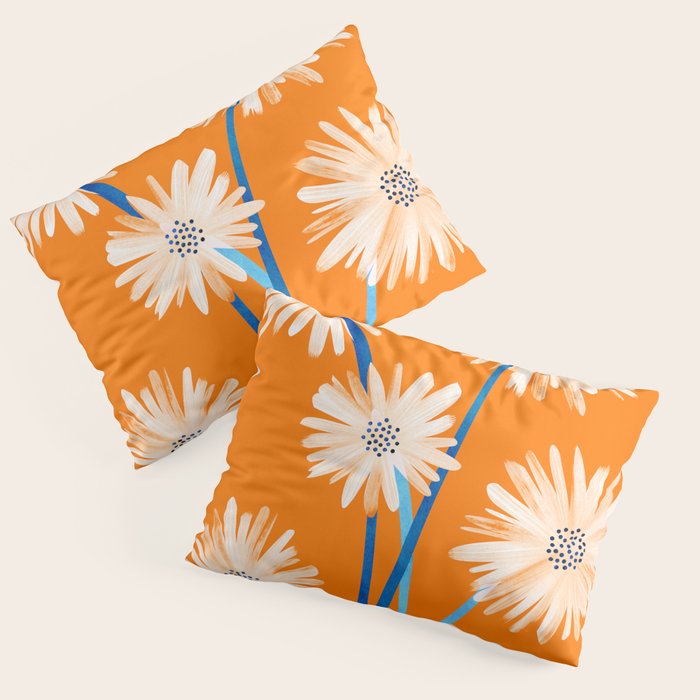 Moroccan Daisies Still Life Pillow Sham Gallery Image 3