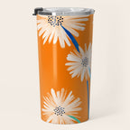 Moroccan Daisies Still Life Travel Mug Gallery Image 3