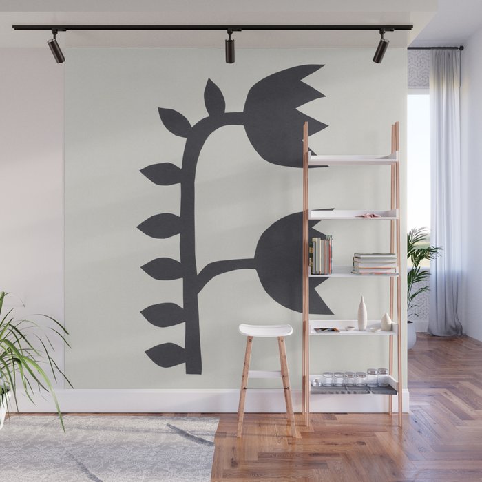 Black Tulips #1 - 3/5 Wall Mural Gallery Image 1