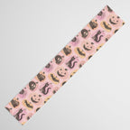 Halloween Pumpkins - vintage pink and black  Table Runner Gallery Image 3