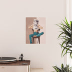 Woman Reading Newspaper Poster Gallery Image 2