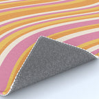 Wavy Stripes XXV - Pink Orange Yellow Rug Gallery Image 4