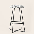 Safari Leopard Print - Grey & White Stool Gallery Image 1