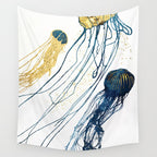 Metallic Jellyfish II Wall Tapestry Gallery Image 4