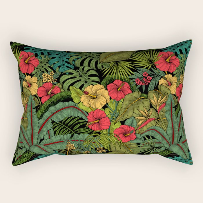Tropical garden Rectangular Pillow Gallery Image 1