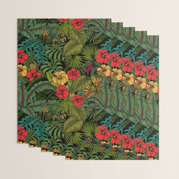 Tropical garden Wrapping Paper Gallery Image 3