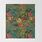 Tropical garden Throw Blanket Gallery Image 2