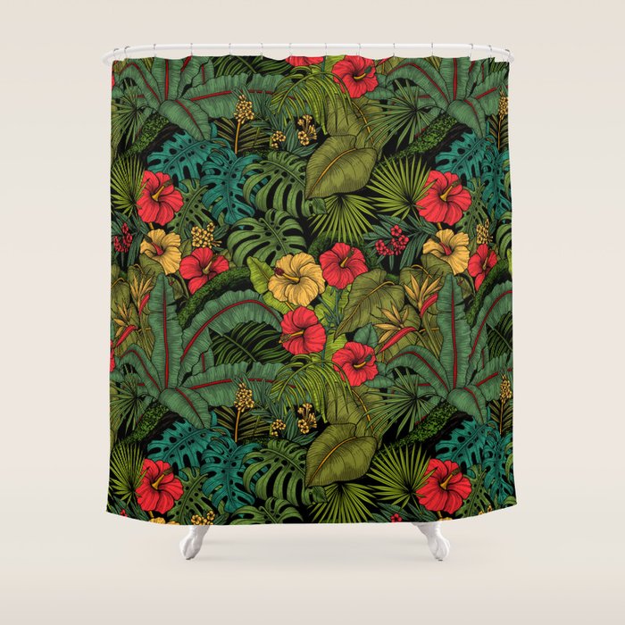 Tropical garden Shower Curtain Gallery Image 1