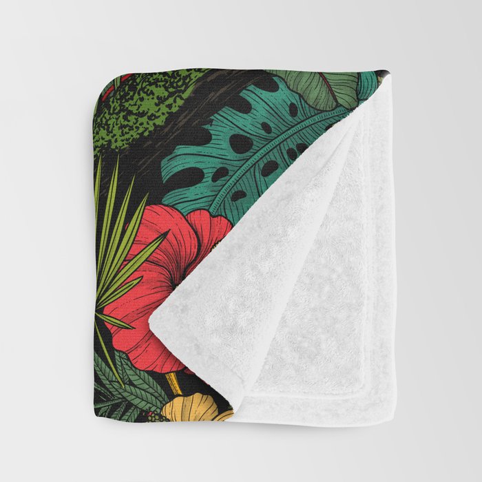 Tropical garden Throw Blanket Gallery Image 3