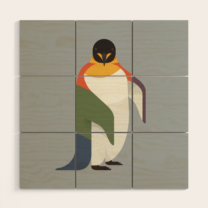 Emperor Penguin Wood Wall Art Gallery Image 1