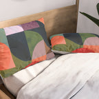 Midnight Bauhaus Garden Pillow Sham Gallery Image 2