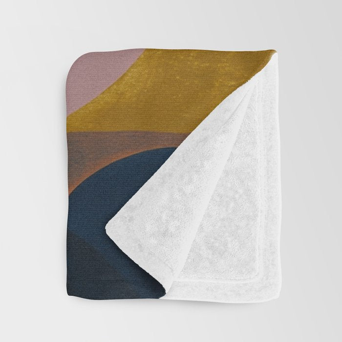 Midnight Bauhaus Garden Throw Blanket Gallery Image 3
