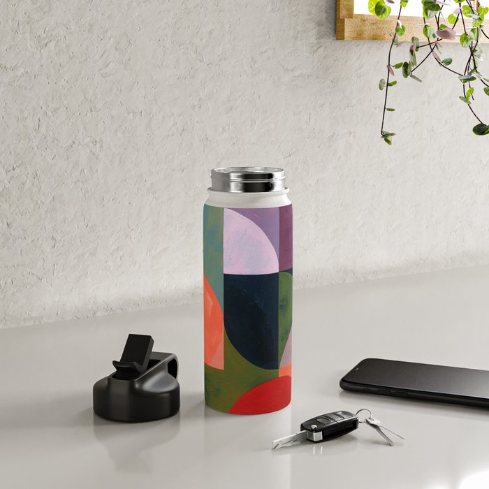 Midnight Bauhaus Garden Water Bottle Gallery Image 4