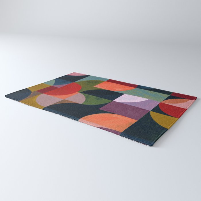 Midnight Bauhaus Garden Rug Gallery Image 3